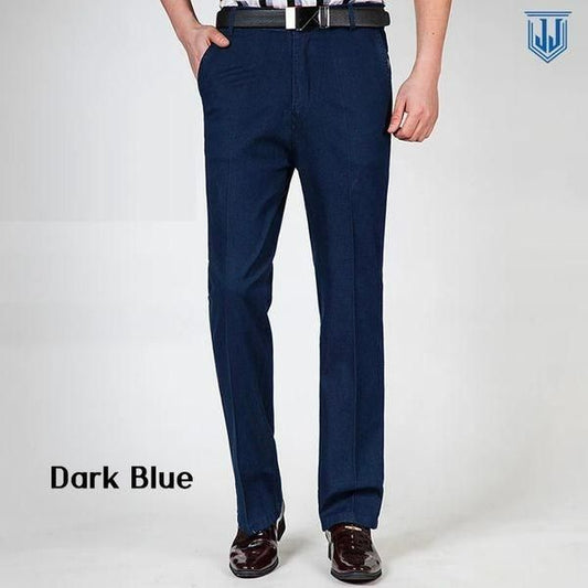 Mens Casual Denim Solid Jeans